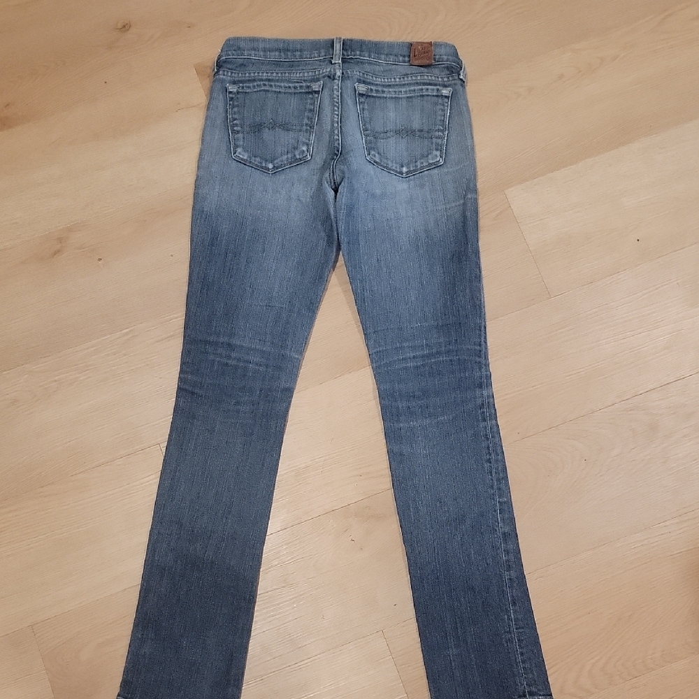 Lucky Brand Women's Straight Leg Blue Jeans - Picture 3 of 4